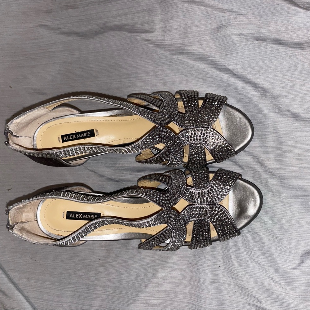 Alex Marie Women's Black Strappy Heels